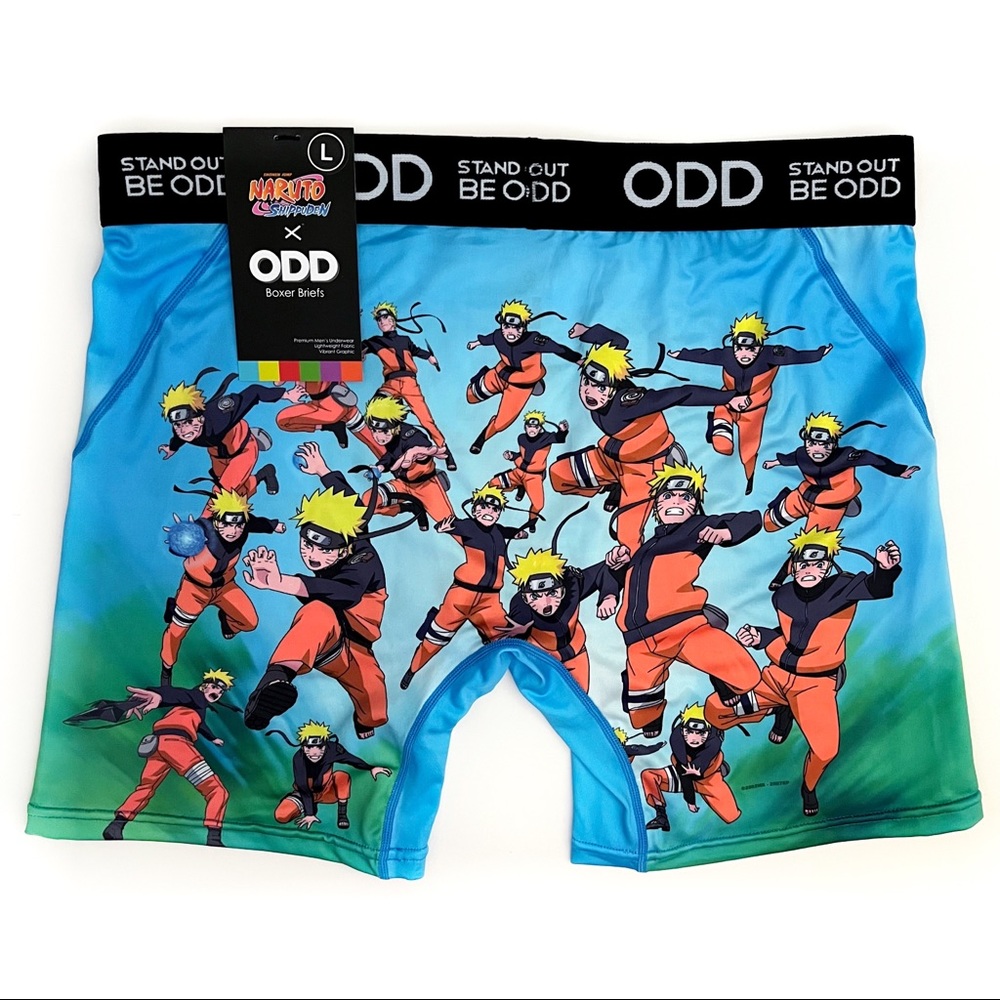 Odd Sox Naruto Shippuden Boxer Briefs Mens Large Underwear Manga Anime Gift